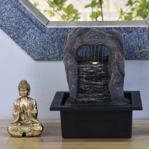 Zen’Light Fontaine D’intérieur Bouddha En Résine Avec éclairage Led – H25 Cm vente en ligne 14