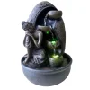 De super promotions disponibles Zen’Light Fontaine D’intérieur Bouddha En Résine Avec éclairage Led – H40 Cm 22