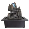 boutique Zen’Light Fontaine D’intérieur Nature En Résine Avec éclairage Led – H25 Cm 19