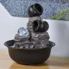 Zen’Light Fontaine D’intérieur Nature En Résine Avec éclairage Led – H25cm boutique en ligne 22