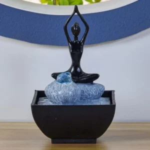 Livraison internationale Zen’Light Fontaine D’intérieur Zen En Résine Avec éclairage Led – H19cm 10