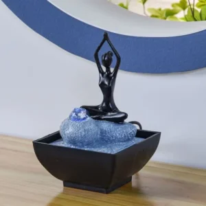 Livraison internationale Zen’Light Fontaine D’intérieur Zen En Résine Avec éclairage Led – H19cm 12