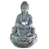 mode Zen’Light Fontaine Grand Bouddha En Résine Avec éclairage Led – H33 Cm 19