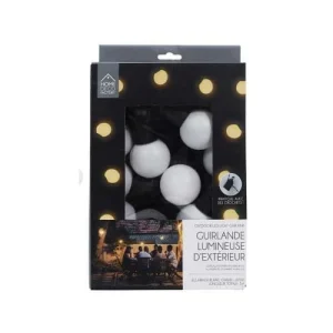 pas cher The Home Deco Factory Guilande Extérieure 10 Ampoules Led 2.70 M Blanc Chaud 14