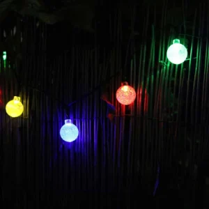 Oviala Guirlande Guinguette Solaire LED Multicolore mode pas cher 14