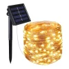 LUMI JARDIN Guirlande Lumineuse Solaire 100 Micro Cuivre Cuivre 11,5M jusqu'à 22