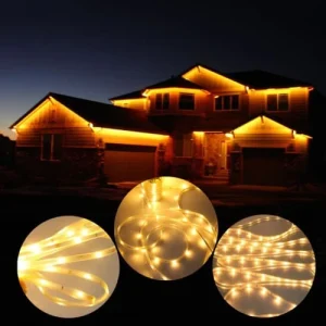 LUMI JARDIN Guirlande Solaire LED Plastique Blanc 3M grande surprise 7