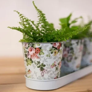 ESSCHERT DESIGN Jardinière 3 Pots Roses Large choix en ligne 10