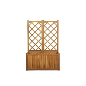 Beau Rivage Jardinière Avec Treillis En Bois D’acacia 43,5x87x130 Cm remise en ligne 14