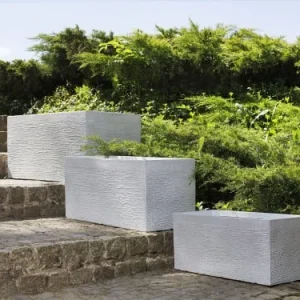 Beliani Jardinière Blanche 60×29 ultratendance 10