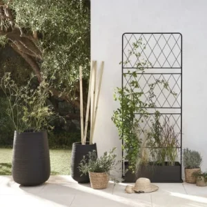 Maisons Du Monde Jardinière En Métal Noir H180 vente en ligne 16