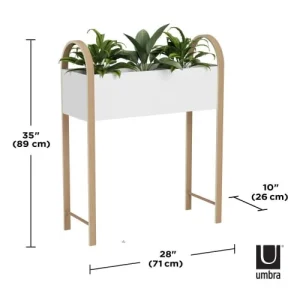 Umbra Jardinière Surélevée En Bois Et Métal Grove soldes 12