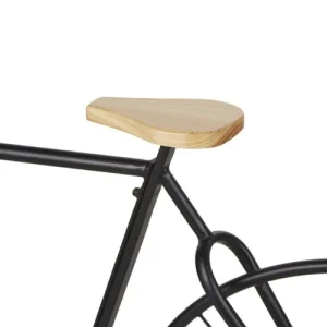 en ligne Maisons Du Monde Jardinière Vélo En Métal Noir Et Bois De Sapin 6