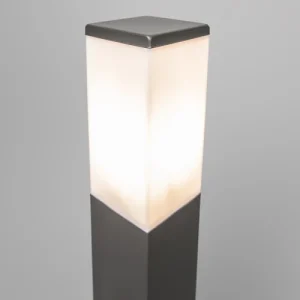 QAZQA Lampadaire Extérieur En Acier Inoxydable Anthracite vente luxe pas cher 10