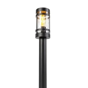 QAZQA Lampadaire Extérieur En Acier Inoxydable Noir Top ventes 12