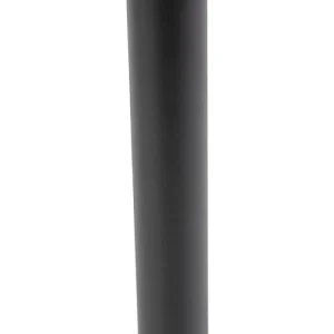 QAZQA Lampadaire Extérieur En Acier Inoxydable Noir Top ventes 16