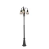 QAZQA Lampadaire Extérieur En Aluminium Noir pas cher en ligne 8