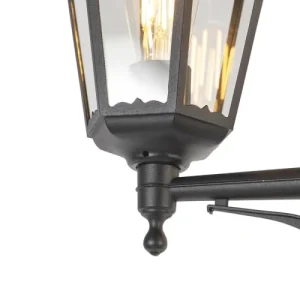 Pas Cher soldes France QAZQA Lampadaire Extérieur En Aluminium Noir 16