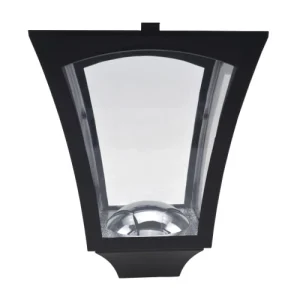 HOMCOM Lampadaire Extérieur Solaire Luminaire Lanterne LED Noir livraison la plus rapide 18