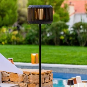 Lumisky Lampadaire Lumineux Solaire Polyrotin Gris H148.5cm pas cher en vente 13