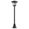 LUMI JARDIN Lampadaire Solaire Vintage Plastique Noir H120cm bas prix 22