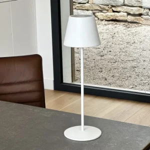 outlet Lumisky Lampe De Table Sans Fil LED Aluminium Blanc H39CM 10