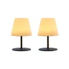 Lumisky Lot De 2 Lampes De Table Sans Fil LED Acier Gris H16CM outlet soldes 20