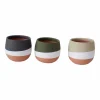 site pas cher Casatera Lot De 3 Pots En Terre Cuite Multicolore 20