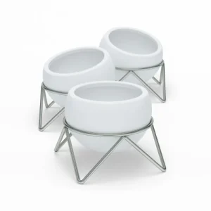 Umbra Lot De 3 Pots Potsy Céramique Blanc grande qualité 12