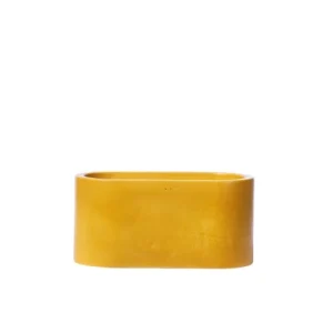 Junny Mini Jardinière En Béton Jaune l'unique style 10