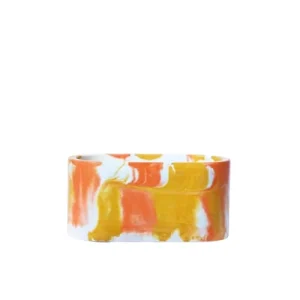 Meilleur Service Junny Mini Jardinière Tie&dye En Béton Orange Et Jaune 10