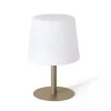 Oviala Mini Lampe Polyéthylène Taupe Pas Cher soldes France 22