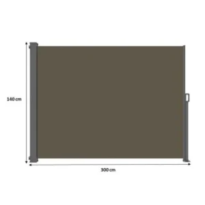 magasin pour RED DECO Paravent Extérieur Rétractable Taupe 300 X 140 Cm 14