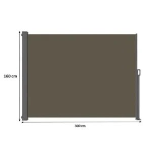 achat RED DECO Paravent Extérieur Rétractable Taupe 300 X 160 Cm 14