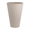 Serralunga Pot à Fleur En Résine Recyclable Gris Tourtelle D52cm SOLDES TOUT À 16