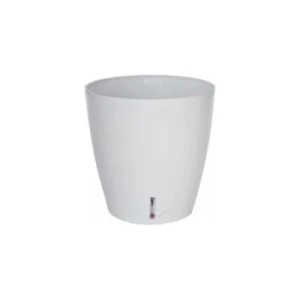 achat Riviera Pot En Plastique Rond Avec Réserve D’eau 35 Cm Eva Blanc 7