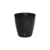 Riviera Pot En Plastique Rond Avec Réserve D’eau 35 Cm Eva Noir Pas Cher soldes France 14