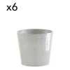 fashion pas cher Ecopots Pots De Fleurs Blanc Gris D13 – Lot De 6 5