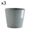 Ecopots Pots De Fleurs Bleu Gris D20 – Lot De 3 Satisfait ou Remboursé 7