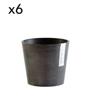 Ecopots Pots De Fleurs Noir D13 – Lot De 6 prix pas cher 8