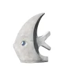 REMISE allant Wanda Collection Sculpture Poisson Gris H78 Cm 20