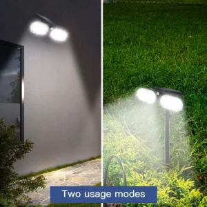 LUMI JARDIN Spot Solaire 2 En 1 Avec Détecteur Plastique Noir 600LM marque pas cher en ligne 18