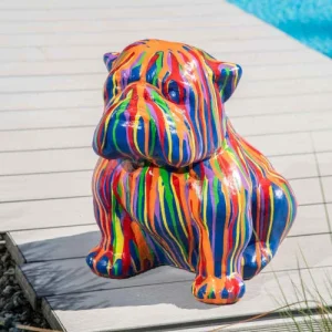 Top ventes Wanda Collection Statuette Bouledogue Multicolore H40cm 9