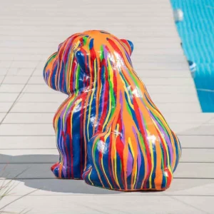 Top ventes Wanda Collection Statuette Bouledogue Multicolore H40cm 15