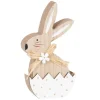 soldes en ligne Maisons Du Monde Statuette Lapin De Pâques Dans Coquille Blanche H13 – Lot De 2 5