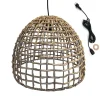 Lumisky Suspension D’extérieur Avec Câble Fibre Naturelle Beige H38cm excellent qulity 22