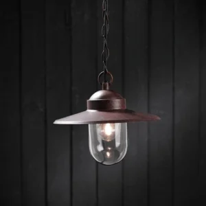 de garantie authentique Nordlux Suspension D’extérieur En Oxyde D’acier Marron Et Réglable En Hauteur 6