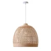 styles dernier cri Lumisky Suspension Intérieur Rotin Beige D53CM 22