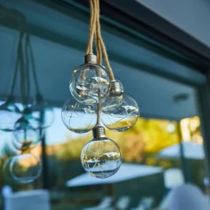 LUMI JARDIN Suspension Solaire Corde Doré 150cm Dernières Nouveautés 12