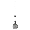 LUMI JARDIN Suspension Solaire Ronde Acier Noir H85cm online boutique 20